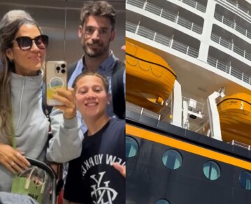 A bordo de un crucero por Bahamas: así son las espectaculares vacaciones familiares de Jimena Barón