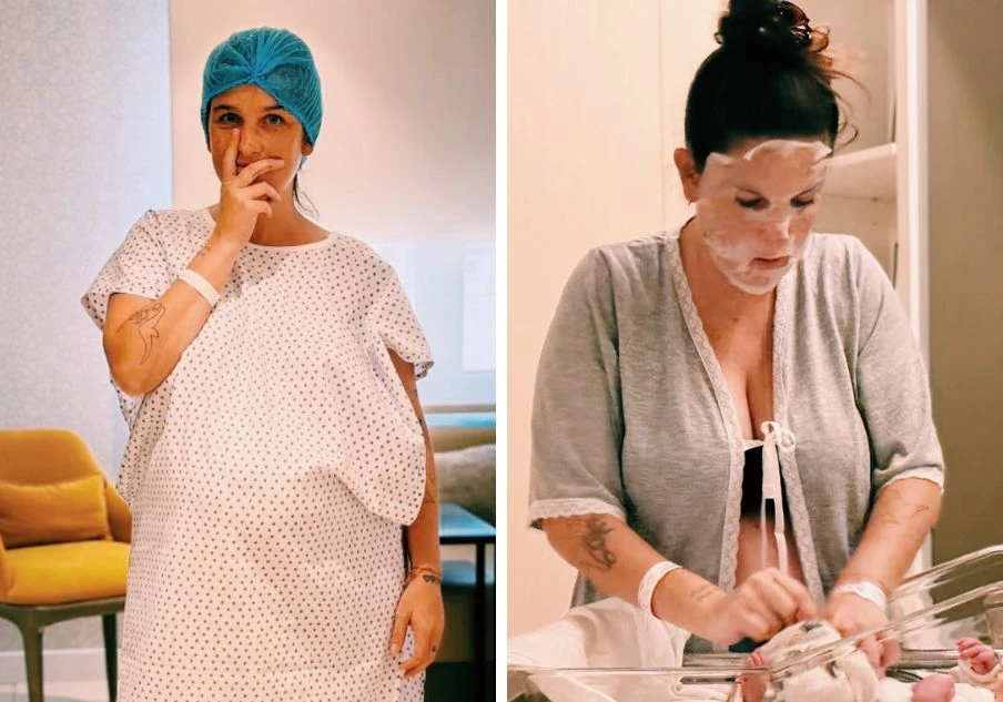 Juana Repetto-primera foto de Timoteo-Revista Gente