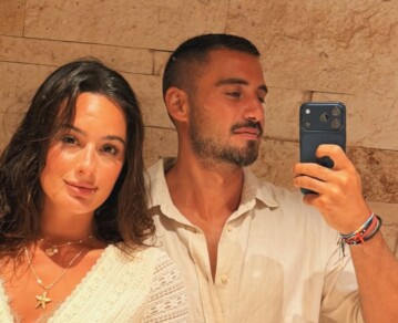 Las fotos de las soñadas vacaciones de Nico Occhiato y Flor Jazmín Peña en la playa