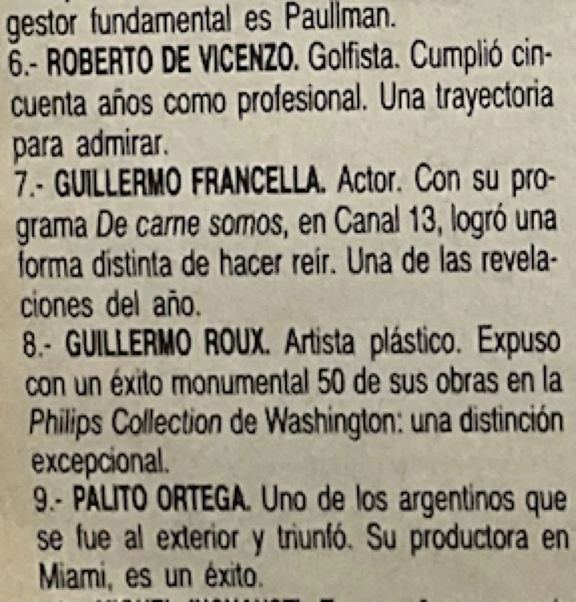 Guillermo Francella en GENTE