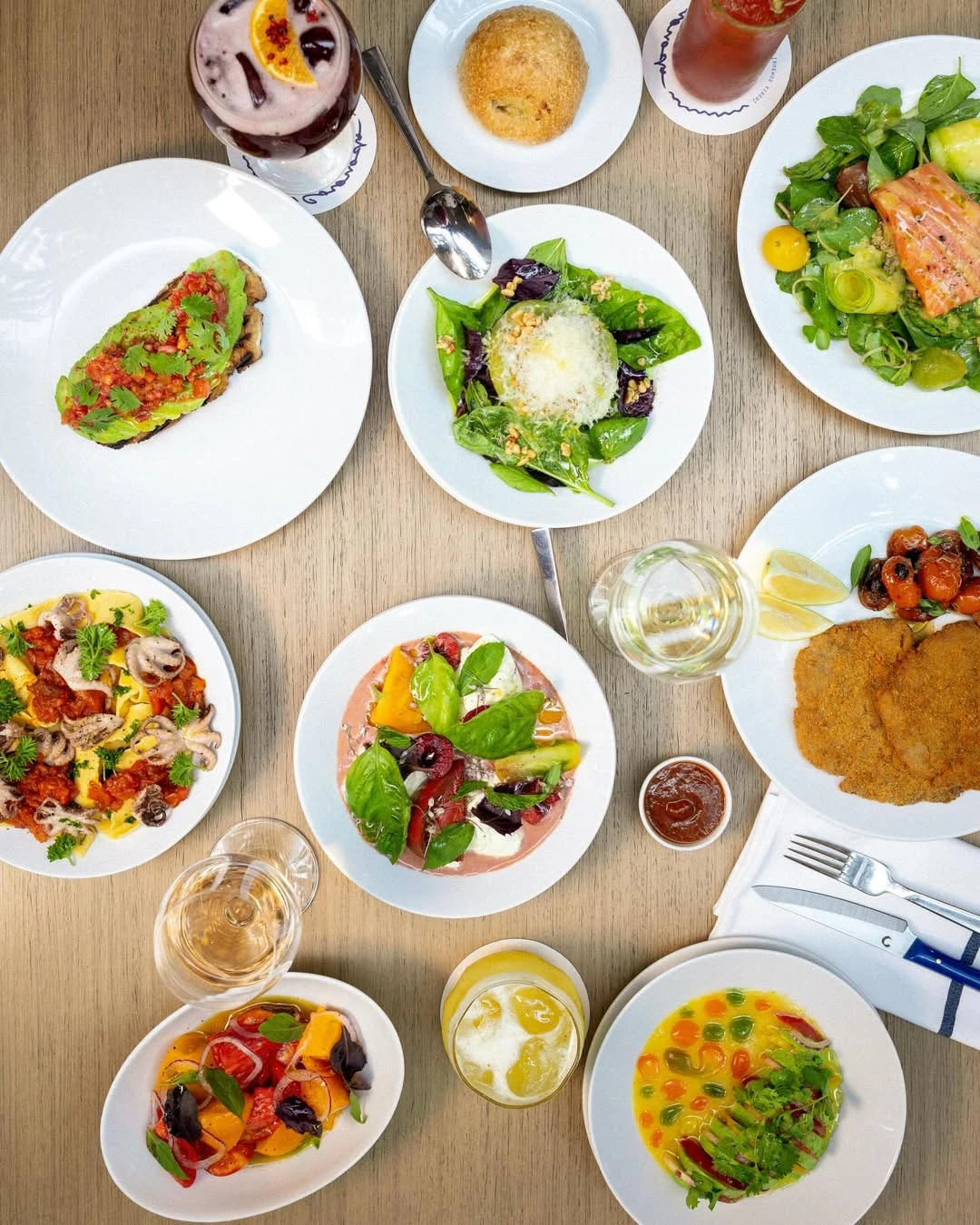 Una pincelada de la variedad de preparaciones.