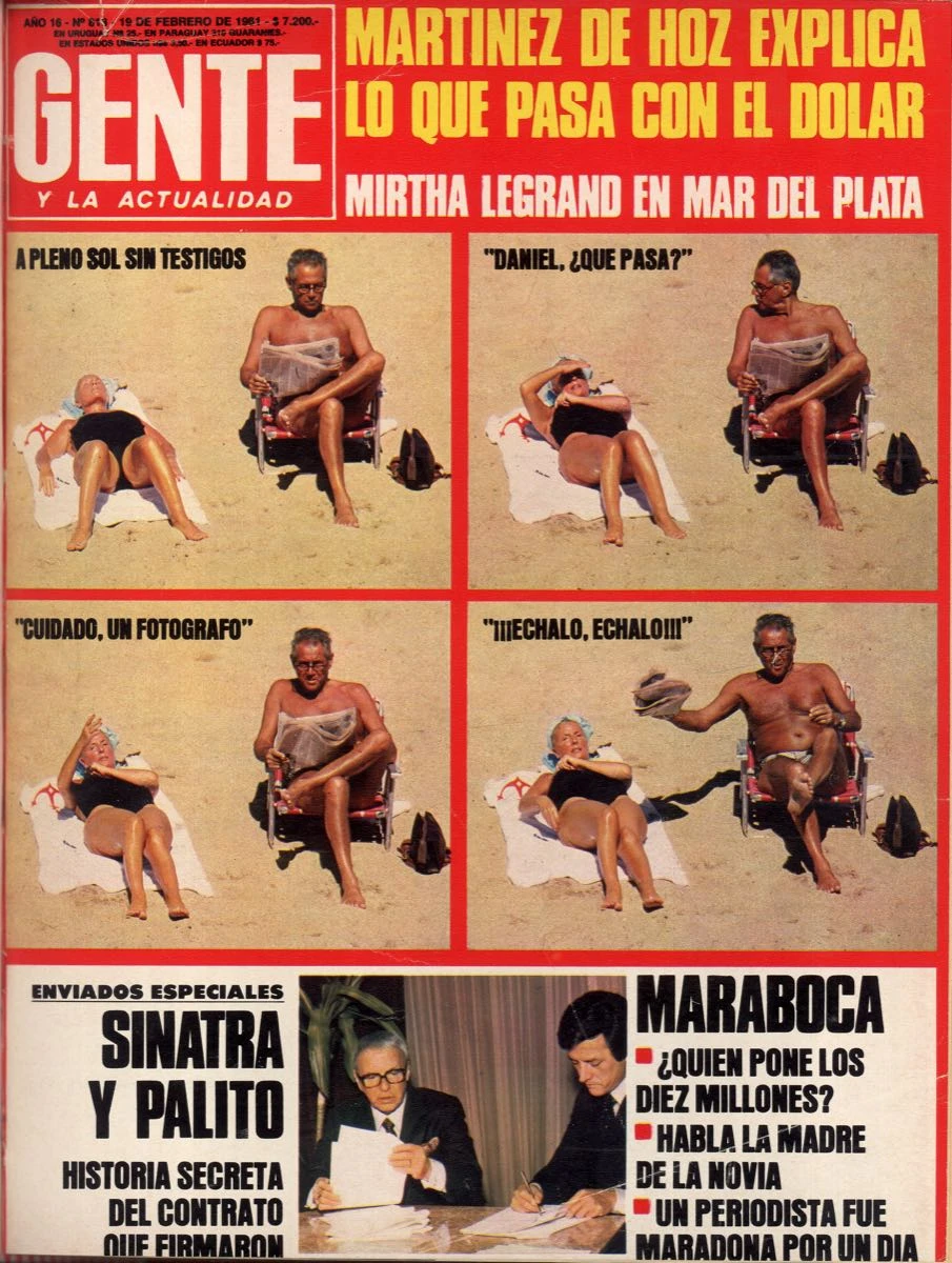 Las tapas de Mirtha Legrand den Revista GENTE