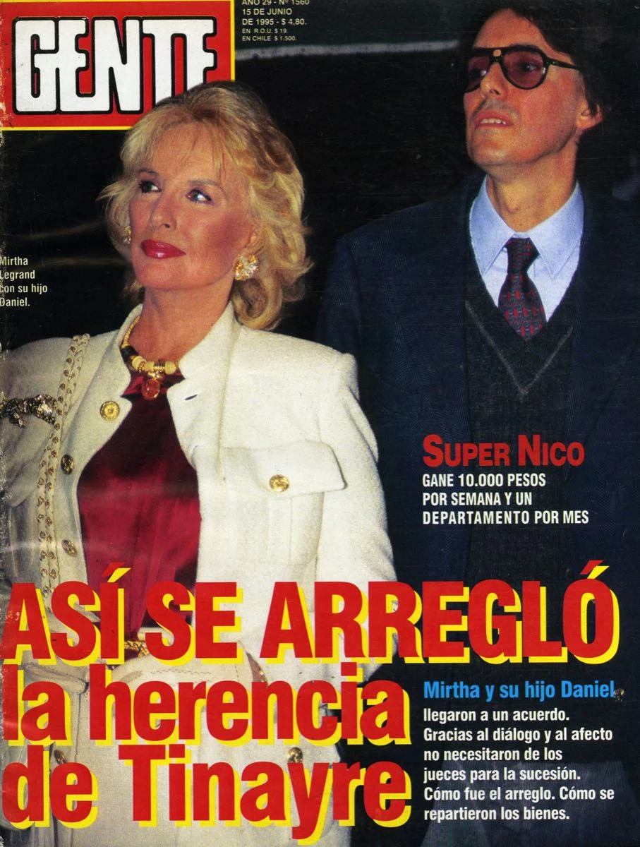Las tapas de Mirtha Legrand den Revista GENTE