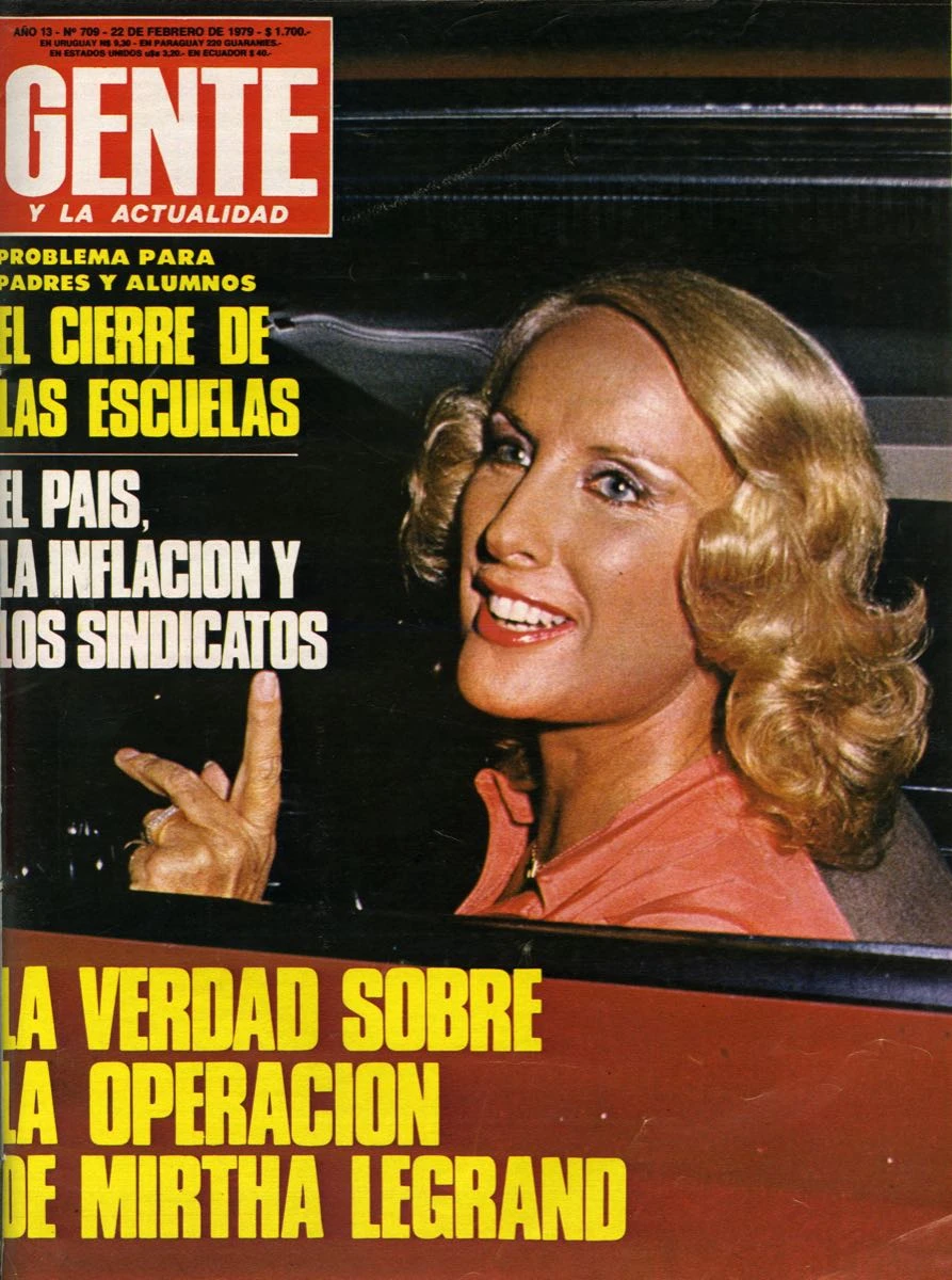 Las tapas de Mirtha Legrand den Revista GENTE