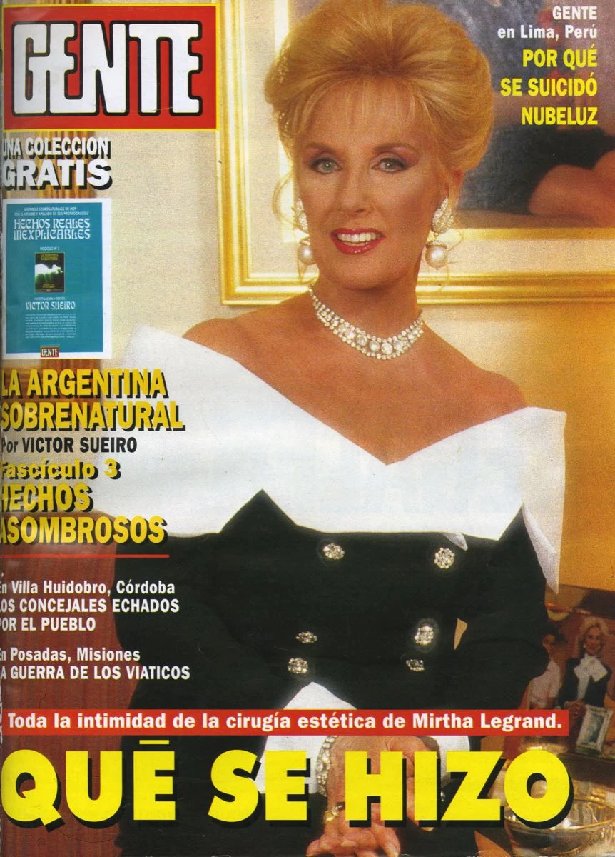 Las tapas de Mirtha Legrand den Revista GENTE