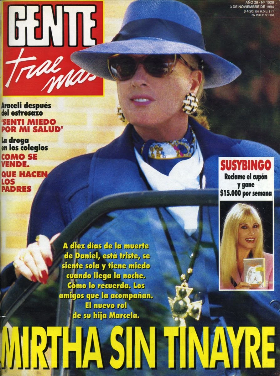 Las tapas de Mirtha Legrand den Revista GENTE