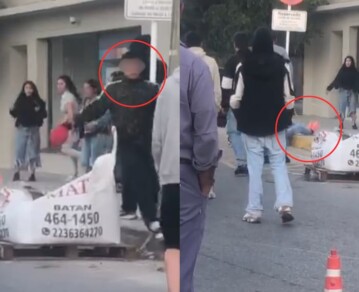 "Lo mató": el impactante video que muestra cómo asesinaron a golpes a un hombre a la salida de un boliche en Batán