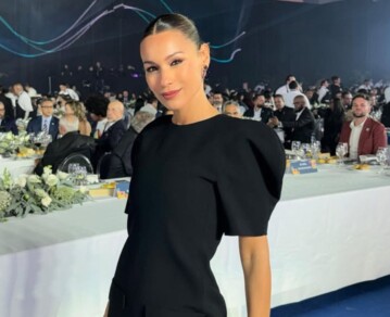Minimalismo estructural: Pampita redefine el clásico vestido negro, todas las fotos