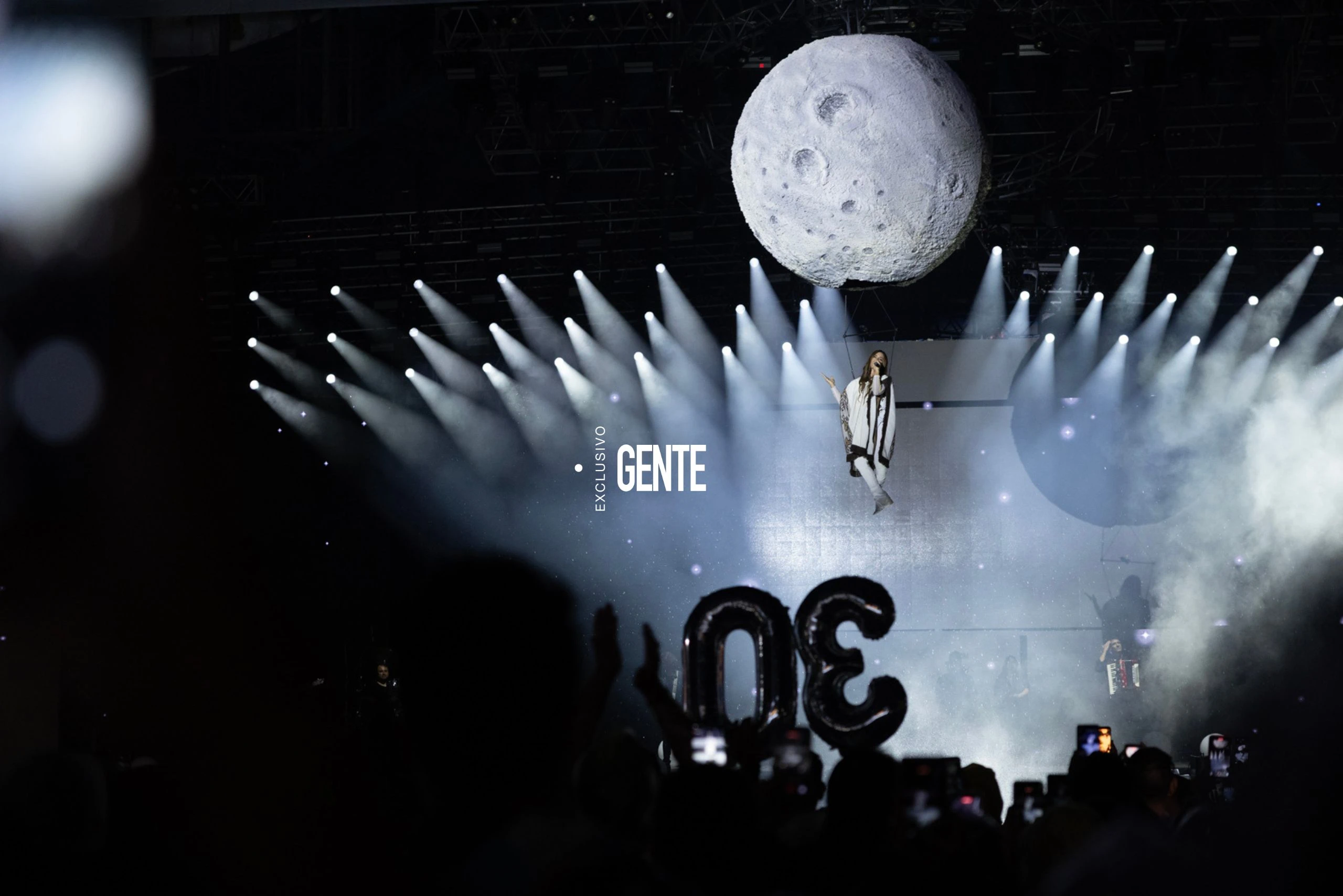 Así ingresó la artista al show.