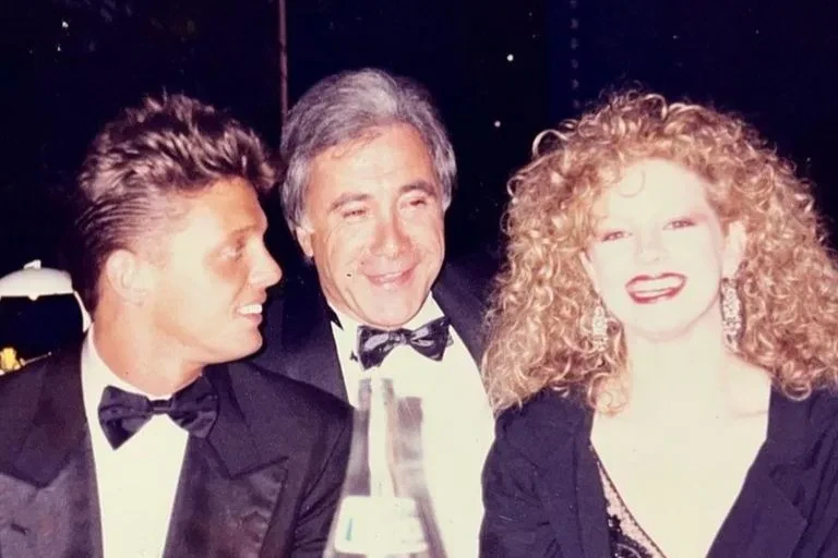 Andrea del Boca junto a Alberto Mateyco y Luis Miguel. 