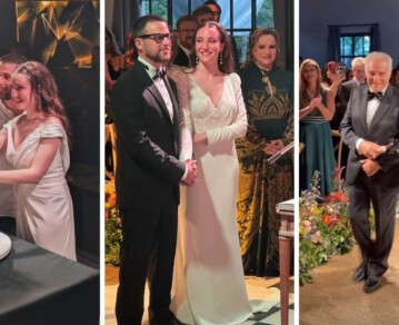 Las fotos de la mega boda de Rocío Hazán, la hija de Lucía Galán: emociones a flor de piel, banda en vivo y famosos invitados