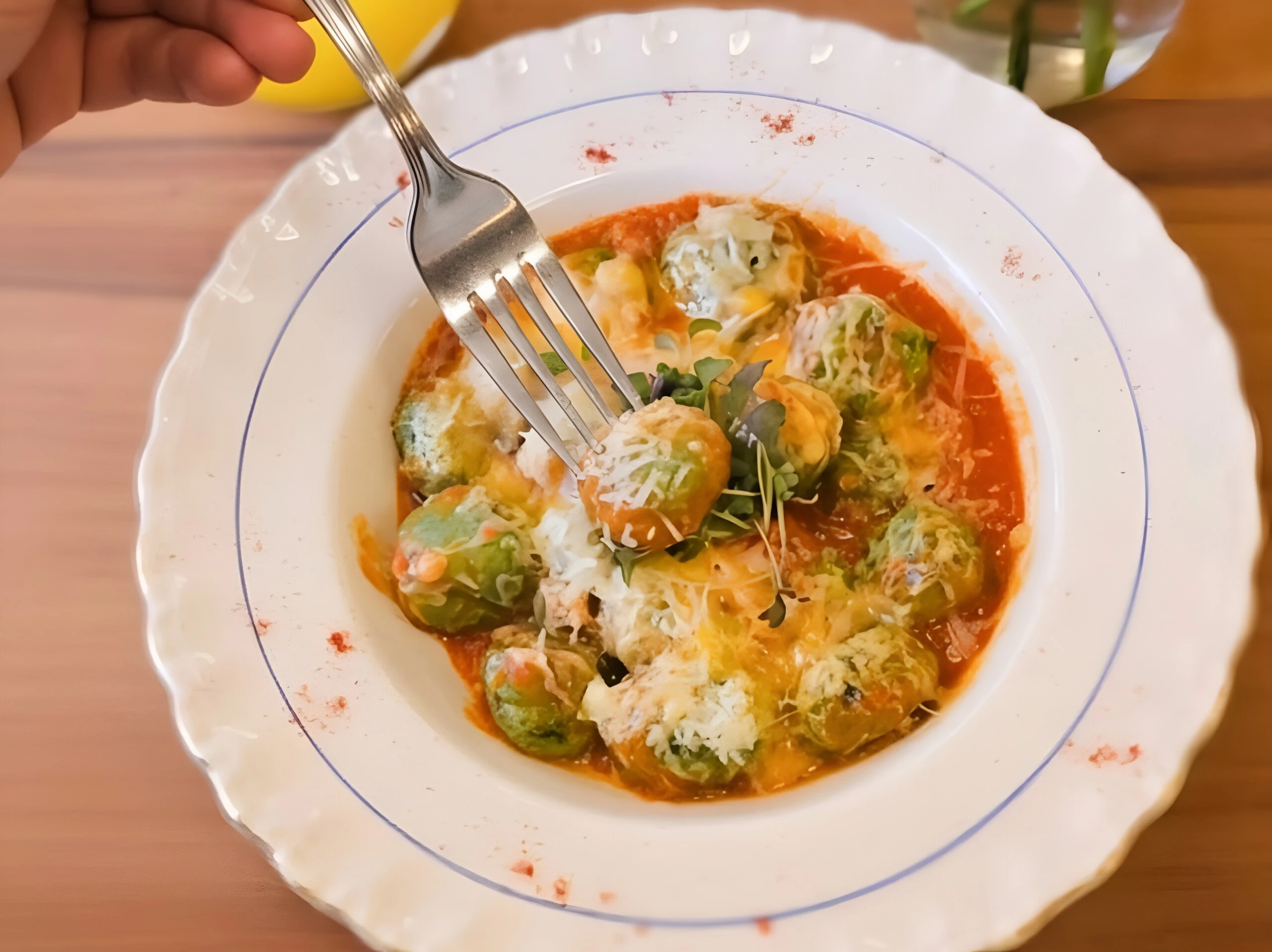 Los malfatis, un clásico de la gastronomía de Italia.