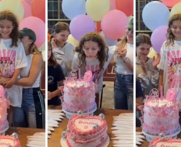 El video del divertido cumpleaños de Emma, la hija de Evangelina Anderson: parque, amigas y torta temática