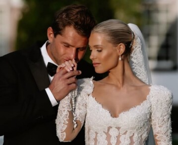 La sobrina de Lady Di celebró su aniversario de bodas con las mejores fotos del vestido que usó en honor a su tía