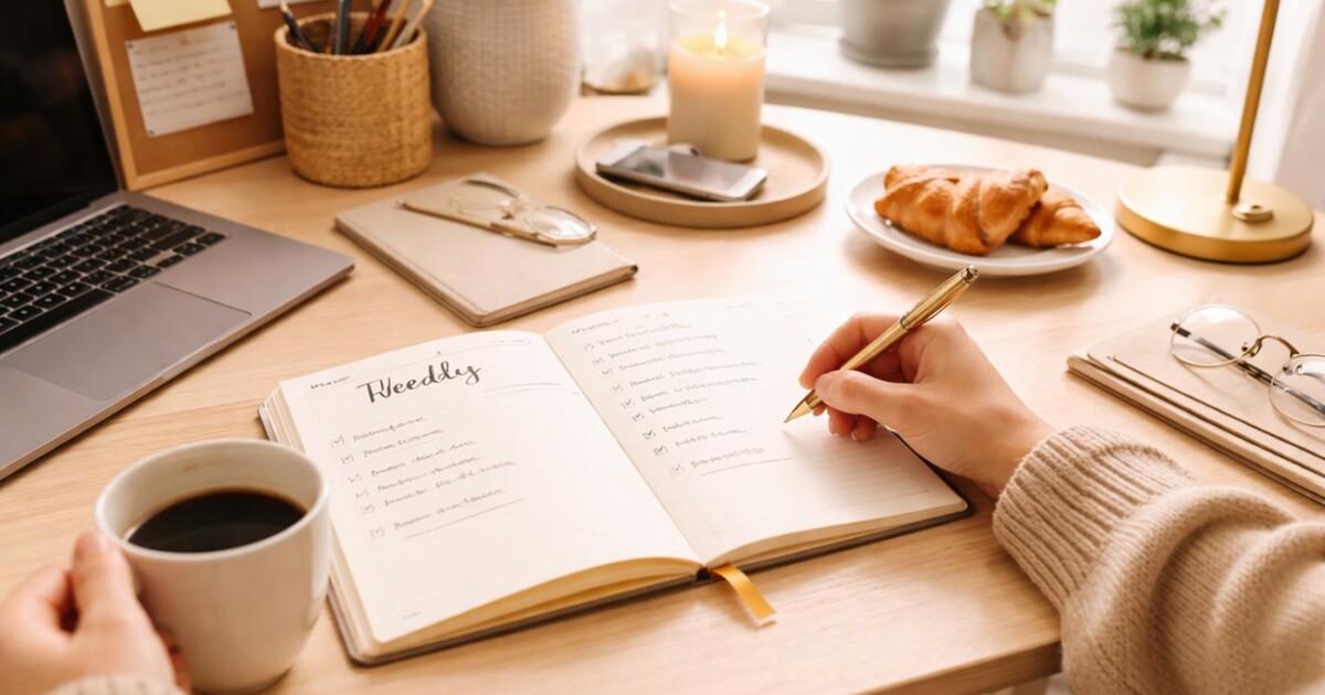 5 hábitos de lunes que ordenan tu semana y te hacen sentir menos abrumado