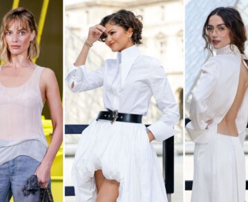 Los looks nupciales y transparencias marcan el París Fashion Week: de Zendaya a Margot Robbie y Ana de Armas, todas las fotos