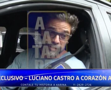 Luciano Castro habló por primera vez luego de su internación.