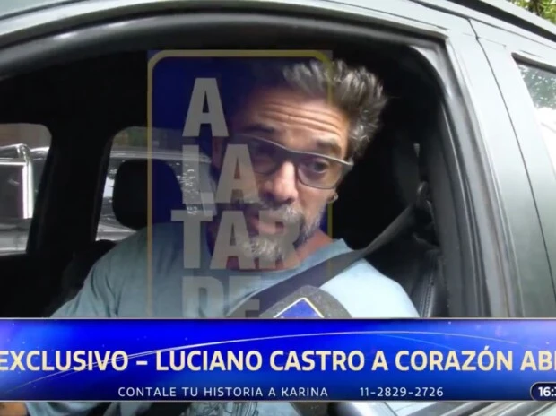 Luciano Castro habló por primera vez luego de su internación.