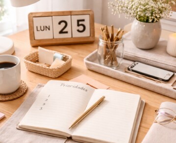 Vida ordenada sin estrés: 5 hábitos simples para organizar tu día y sentirte mejor