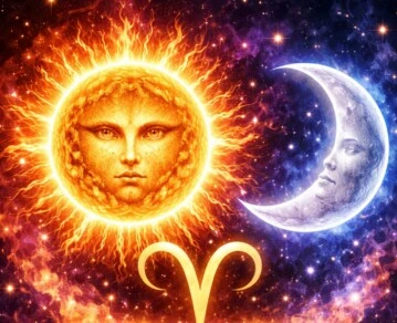 sol y luna en aries