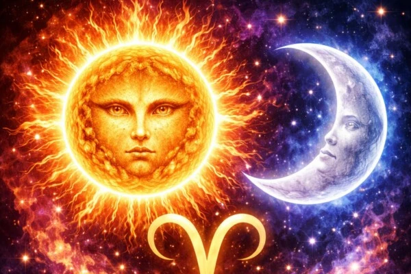 sol y luna en aries