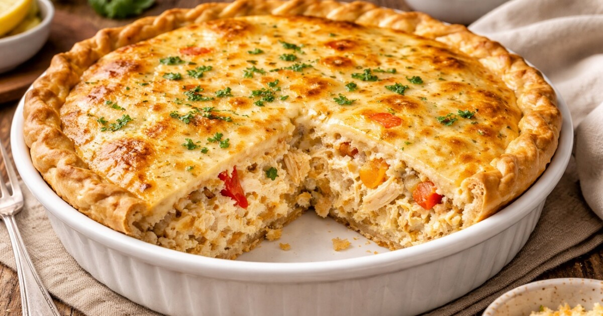 Tarta de pollo cremosa: el paso clave para que el relleno quede jugoso y no se seque