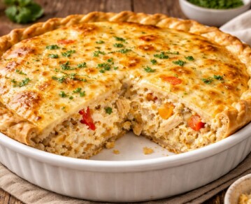 Tarta de pollo cremosa: el paso clave para que el relleno quede jugoso y no se seque