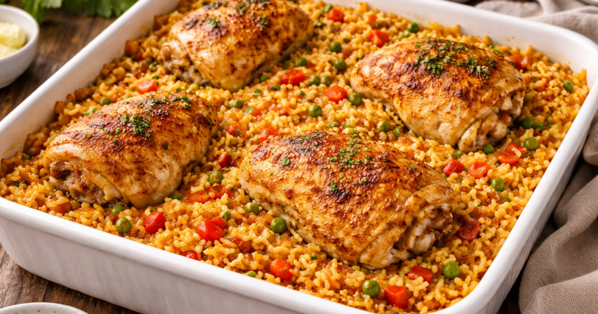 Arroz con pollo al horno bien sabroso: el paso previo que hace toda la diferencia