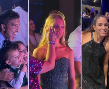 Así fue por dentro la fiesta de 15 de Allegra Cubero: pantallas LED, pared glitter y un final con “cotillón de la Selección”