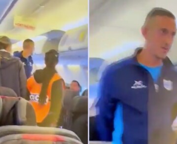 Polémica por un jugador de fútbol argentino que gritó “bomba” en un avión y activó protocolos de amenaza