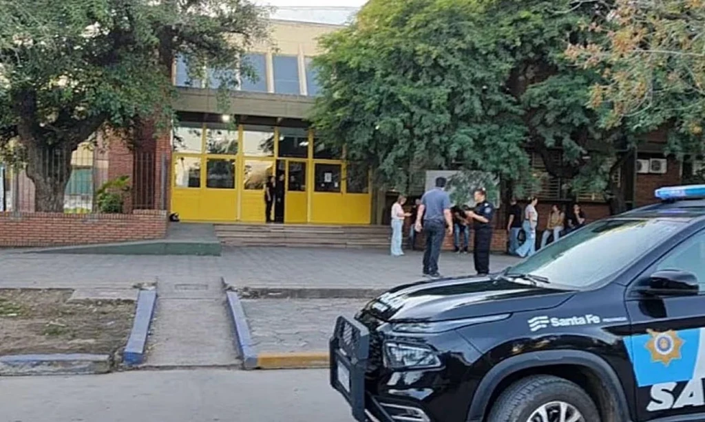 Escuela Nº 40 “Mariano Moreno” de San Cristóbal, escenario del ataque ocurrido el 30 de marzo.