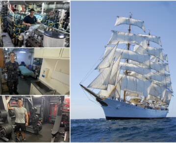 Viaje al corazón de la Fragata Libertad: una "ciudad flotante" para más de 250 tripulantes con quirófano, gimnasio de última generación y restricciones en el uso de redes sociales