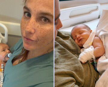 La angustia de Juana Repetto: operaron a Timoteo, su bebé de un mes y medio