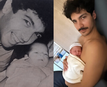 Cómo fue la primera foto pública del Chino Darin y la increíble similitud con una imagen de su hijo Dante