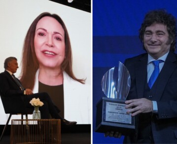 De Mauricio Macri y María Corina Machado a Javier Milei: Las 17 fotos de la gran Cena de la Fundación Libertad