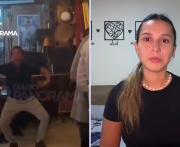 Filtraron un polémico video que sería del papá de Agostina Páez haciendo "gestos de mono"
