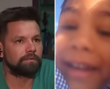 "Hola, mi amor": se filtró el desgarrador video del último abrazo de Ángel con su papá