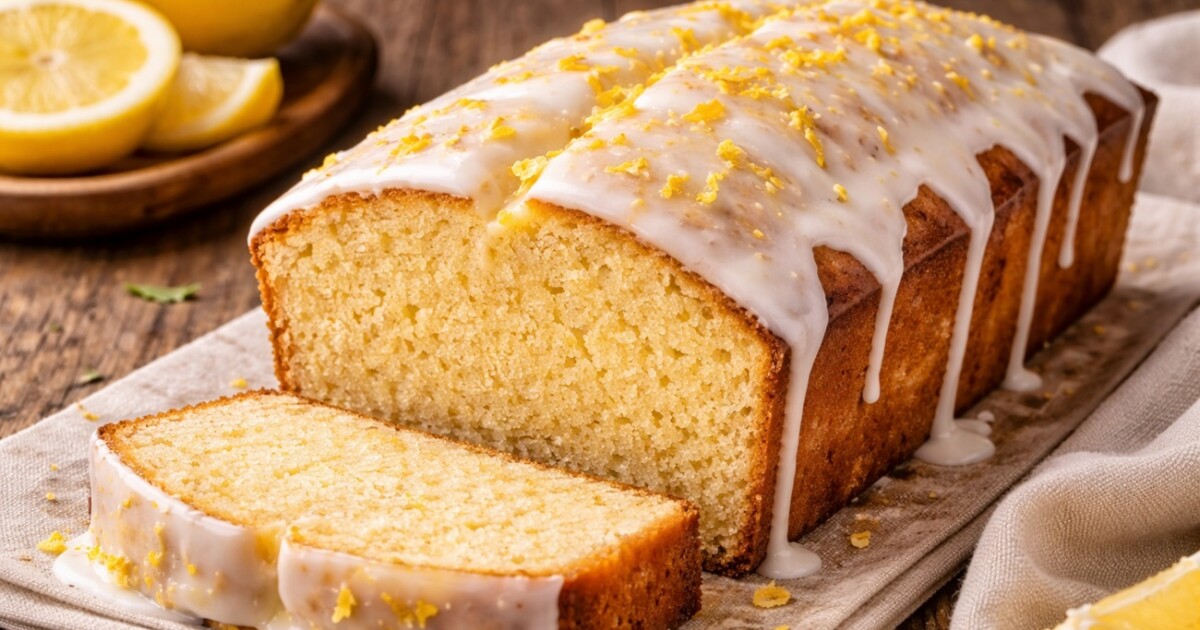 Budín de limón súper húmedo con glaseado irresistible que realza todo el sabor