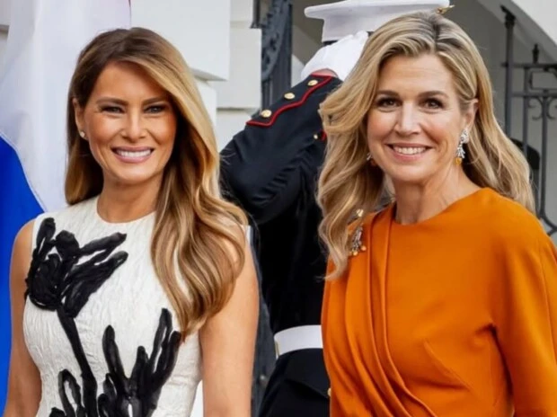 duelo de estilos entre Máxima Zorreguieta y Melania Trump