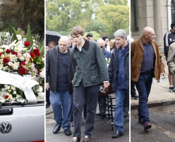 Las fotos del último adiós a Luis Brandoni: familiares y famosos lo despidieron en Chacarita