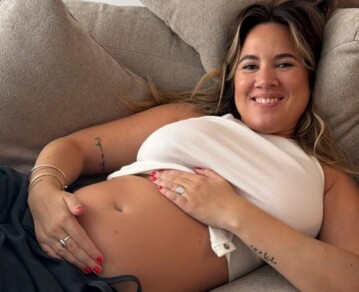 Juli Argenta compartió las fotos más tiernas de su embarazo: de su primera ecografía a su pancita de tres meses