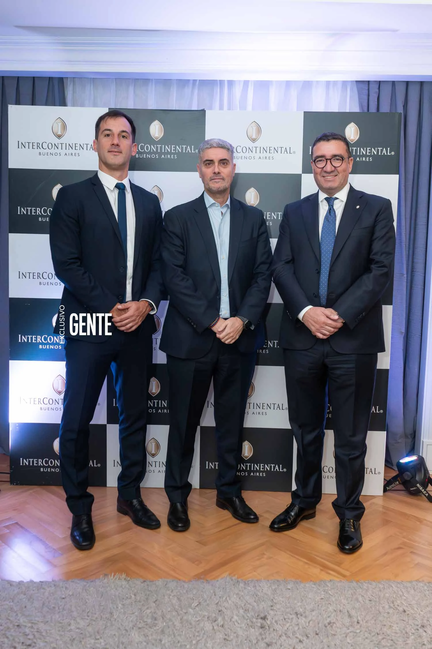 Joaquin Rodriguez, Christian Essels, Executive assistant Manager Hotel Intercontinental y Ferney García, Gerente General Hotel Intercontinental.