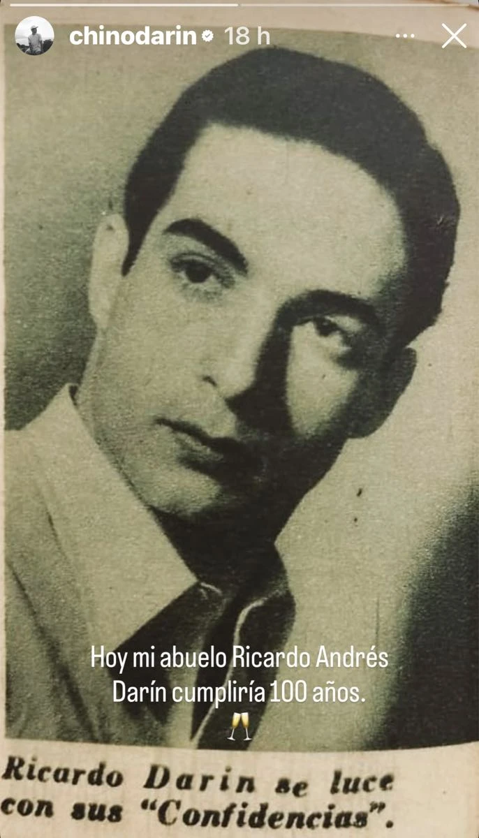 Chino Darin: La increíble historia del abuelo que nunca conoció, le dio el nombre, aprendió a amar a través de su padre y ahora recuerda en su centésimo aniversario