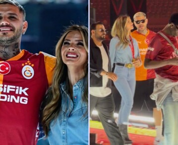 El video de La China Suárez llorando junto a Mauro Icardi en los festejos del Galatasaray