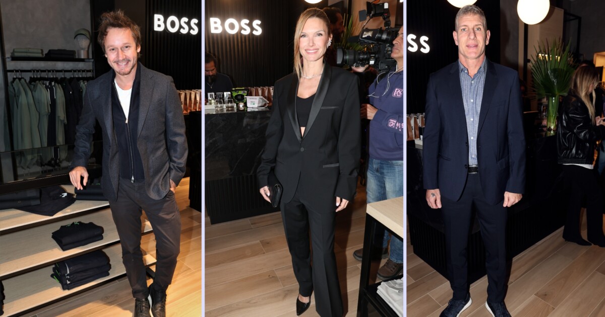 Las mejores fotos de los famosos presentes en la inauguración de un nuevo local BOSS en Unicenter