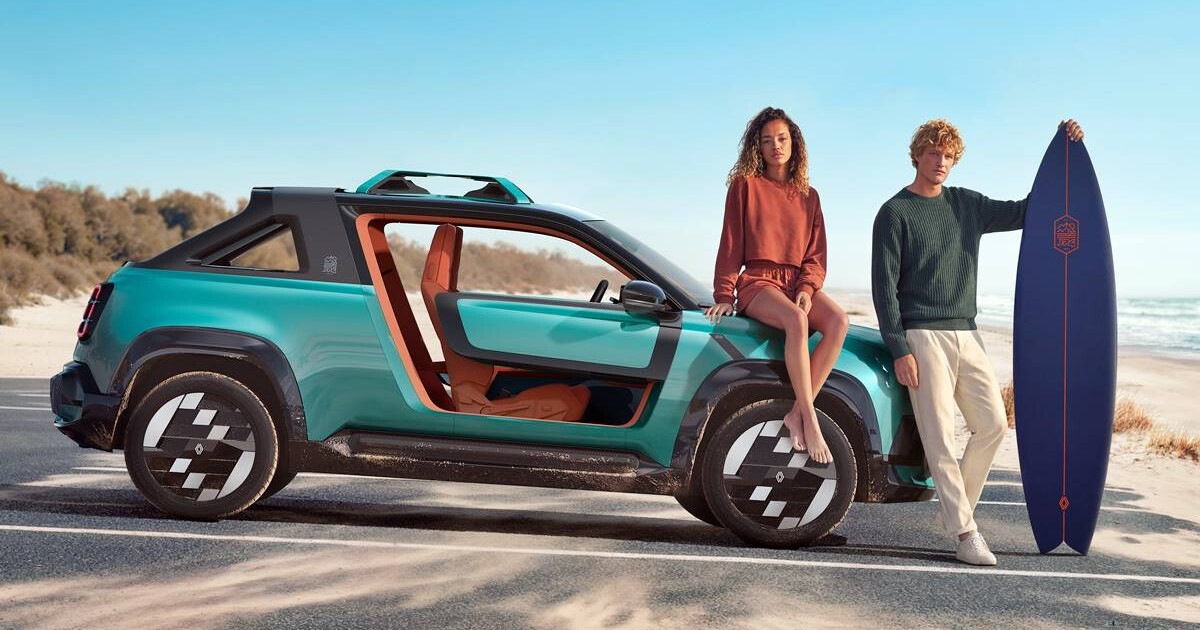 El modelo clásico francés que se reinventa como un vehículo eléctrico para la playa