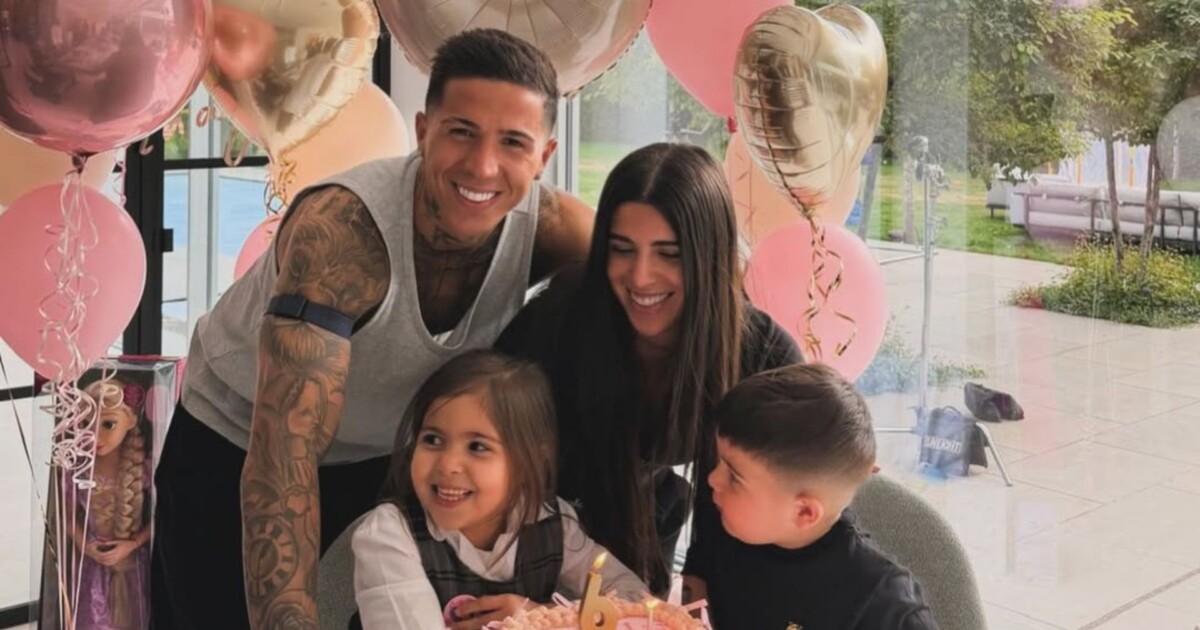 Torta rosa, globos pastel y abrazos: así fue el íntimo cumpleaños de la hija de Enzo Fernández y Valu Cervantes