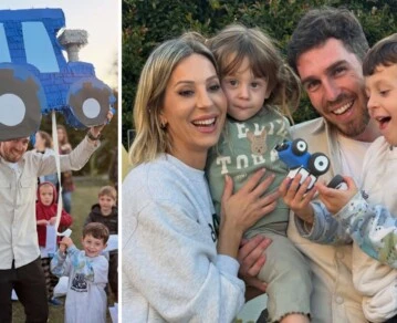 así fue el cumpleaños de 5 de Donatello, el hijo de Noelia Marzol