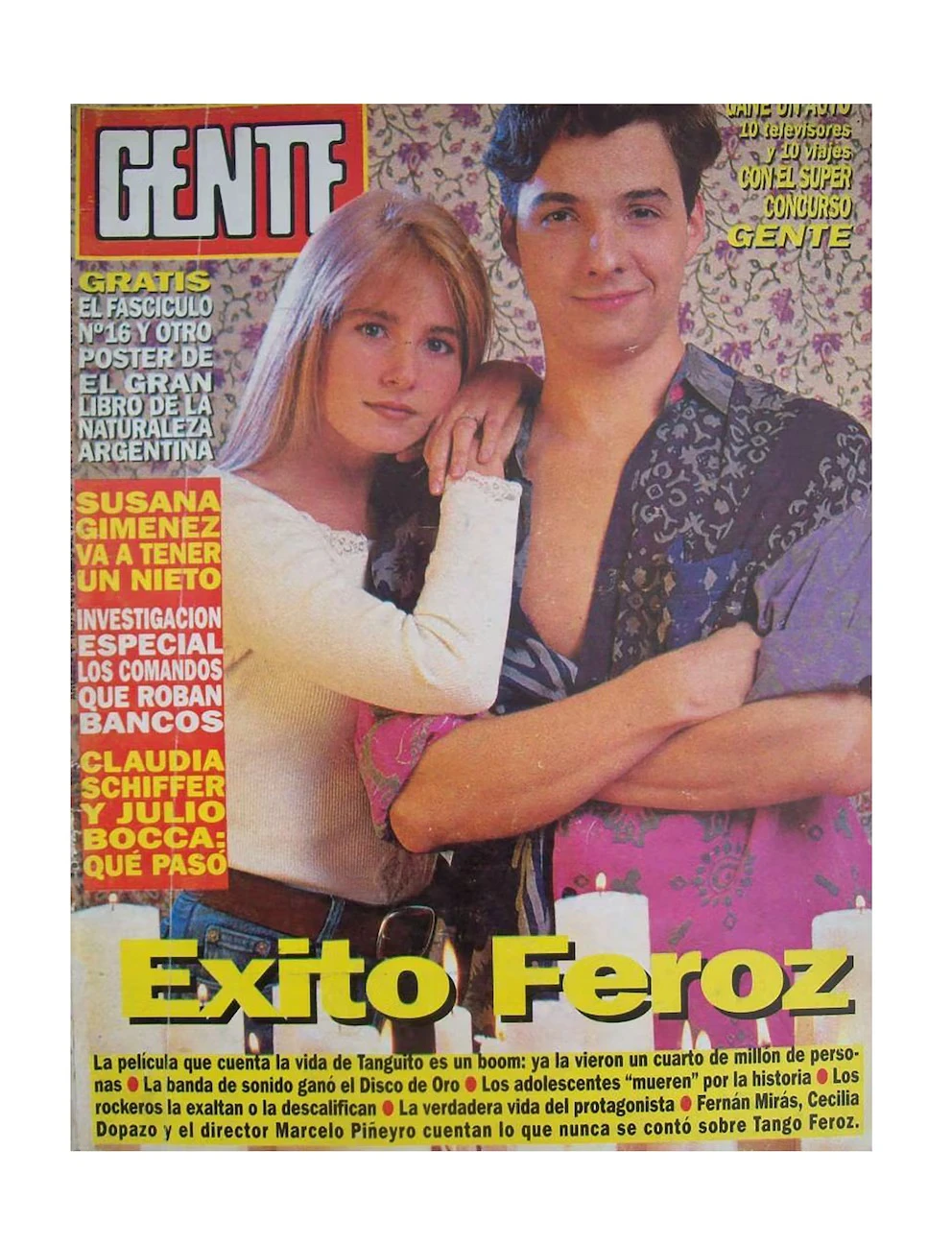 El fenómeno de Tango feroz fue tal que fue reflejado por una icónica tapa de GENTE en los 90. 