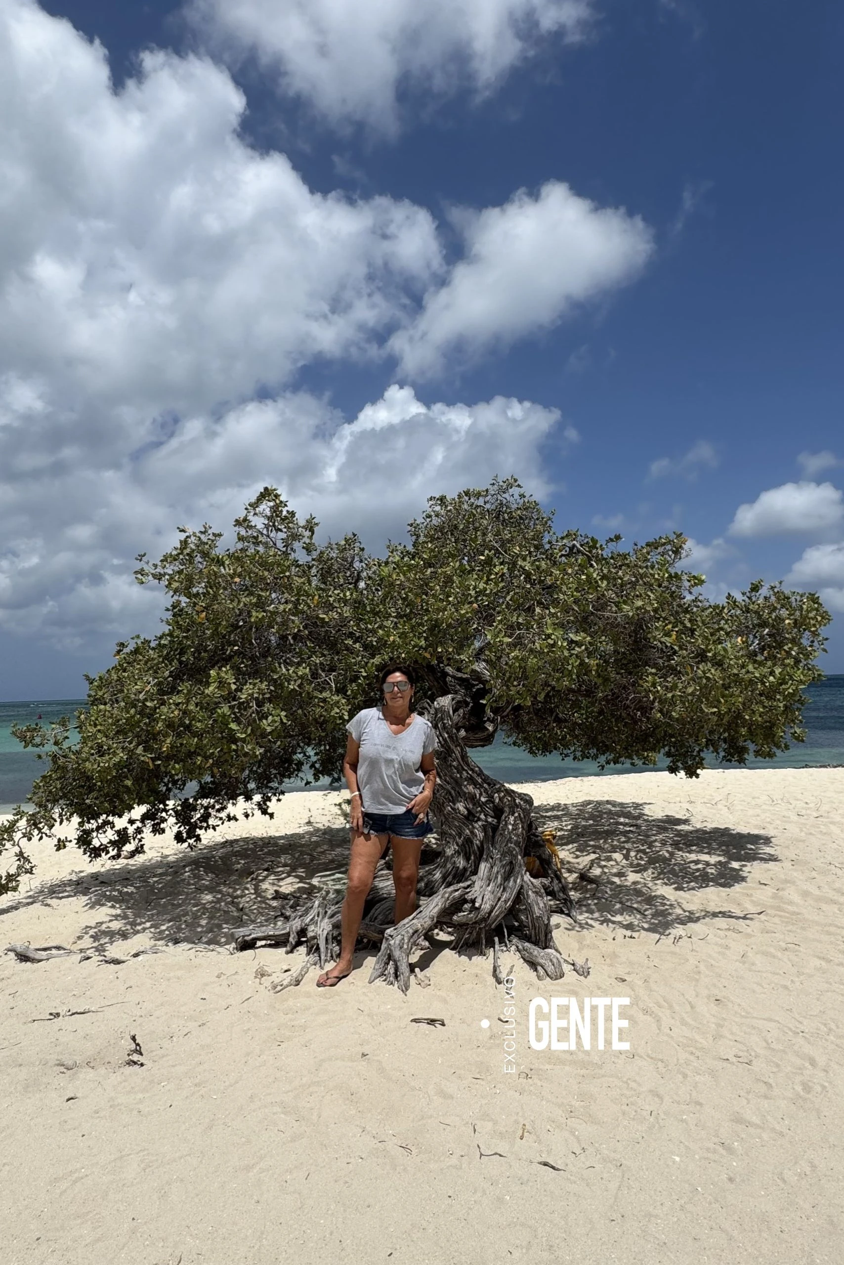 Las vacaciones de Mariel di Lenarda en Aruba. 